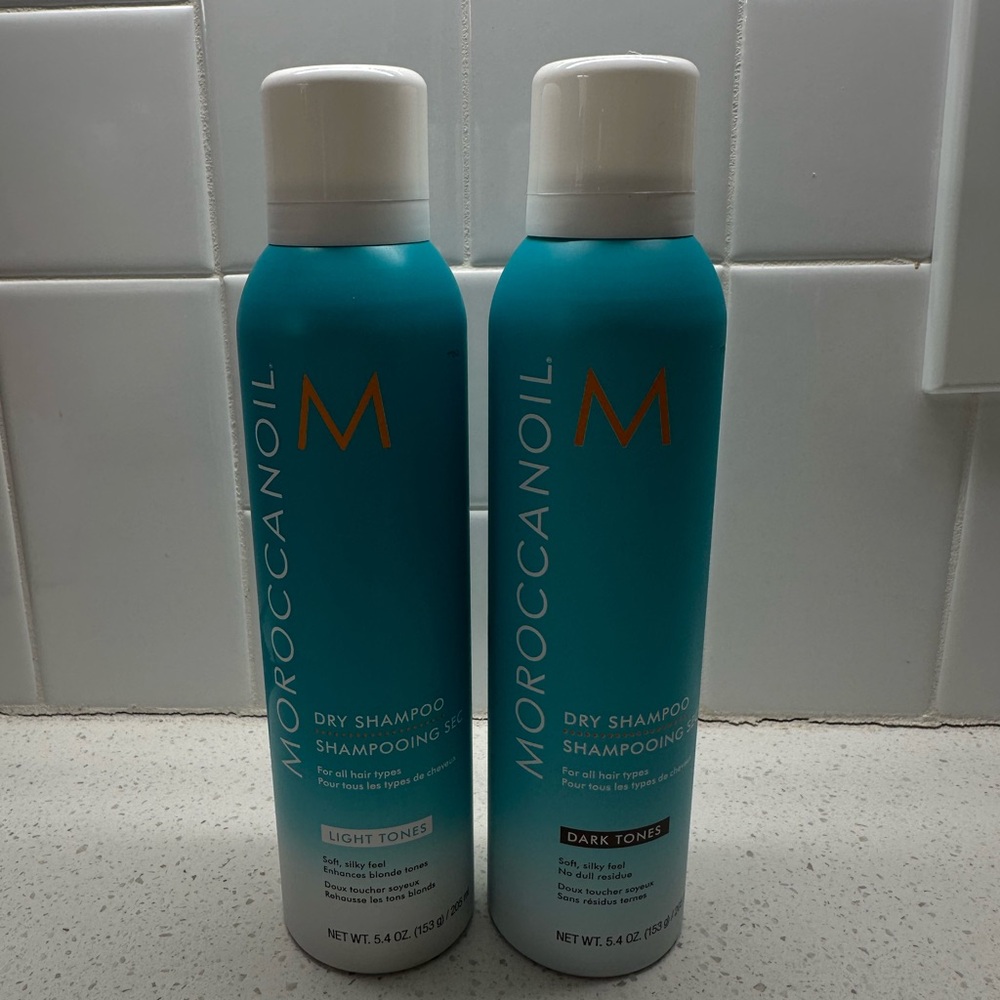 Moroccanoil Dry Shampoo Duo in Turquoise and White